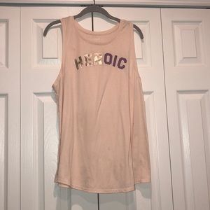 Pale Pink Workout Top